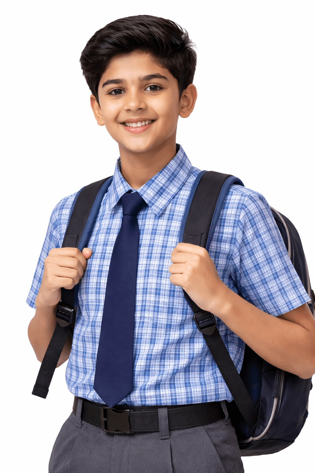 Blue & White Check School Uniform Shirt – Class 9